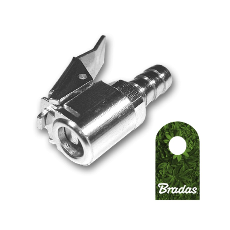 Universal Druckluft Klemmnippel Ventilstecker 8mm für Reifendruckprüfer 8239 