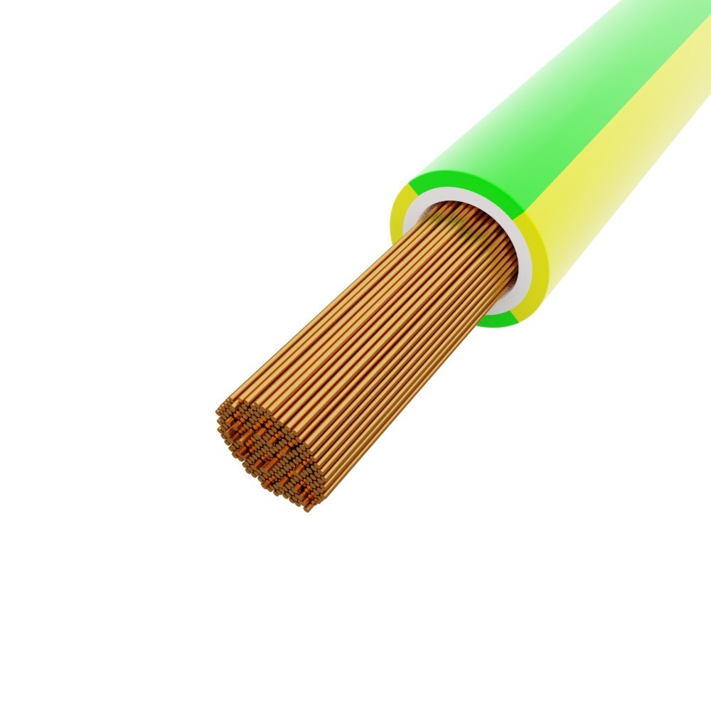 naald vonk verantwoordelijkheid 1m Leitung 16mm2 gelb-grün H07V-K BiTOne® 450/750V