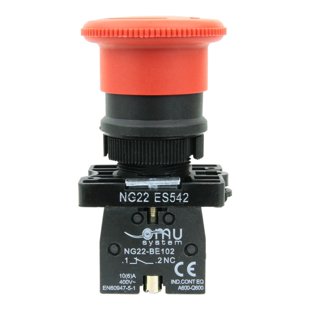 XBS Drucktaster Not Aus Schalter mit in grün Knopf NG22-EA31 0311