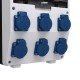 Baustromverteiler 6x230V pTD-S mit 1F Stromzahler