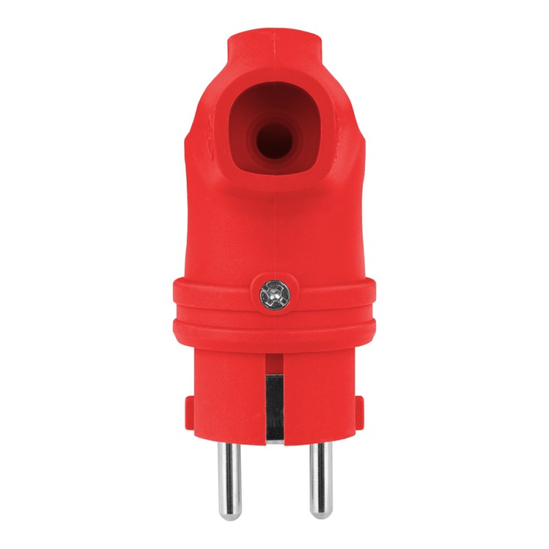 SCHUKO-Stecker ultra sw/rot bis 3x2,5mm² 230V/16A IP54 - Langenbach GmbH