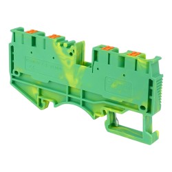 Schutzleiter-Reihenklemme 4mm2 4-Leiter gelb-grün Erdungsklemme 5804
