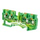 Schutzleiter-Reihenklemme 4mm2 4-Leiter gelb-grün Erdungsklemme 5804