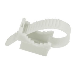 Weiß Nylon Kunststoff Kabelbinderhalter Cord Befestigung Kabelbinder Halte 
