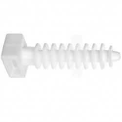 100 Stk Styropordübel Dübel Spiraldübel Dämmstoffdübel für Kabelbinder 8 mm weiß 6178 6192