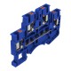 Reihenklemme 2.5mm2 4 Leiter Doppelstockklemme Etagenklemme Blau 5781