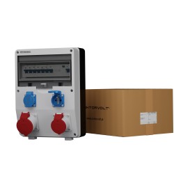 Stromverteiler ECO-S/FI 1x32A 1x16A 2x230V franz/belg System Doktorvolt 2589