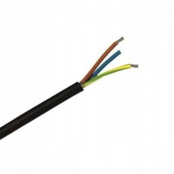 Kabel 3x1,5 mm² H07RN-F Gummikabel 450/750V schwarz Preis/1m 5171