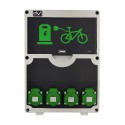 Fahrradladestation für E-bikes 12 Module 4x230V Stromverteiler Doktorvolt 2137