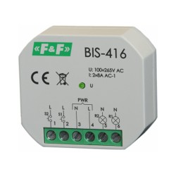 Bistabiles Relais Impulsrelais Stromstoßrelais mit 2 unabhängig steuerbare schaltkreise F&F BIS-416 8275