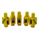 5 Stk. Einzelklemme Dosenklemmen Klemmen 1-4mm2 gelb-grün Klemme 