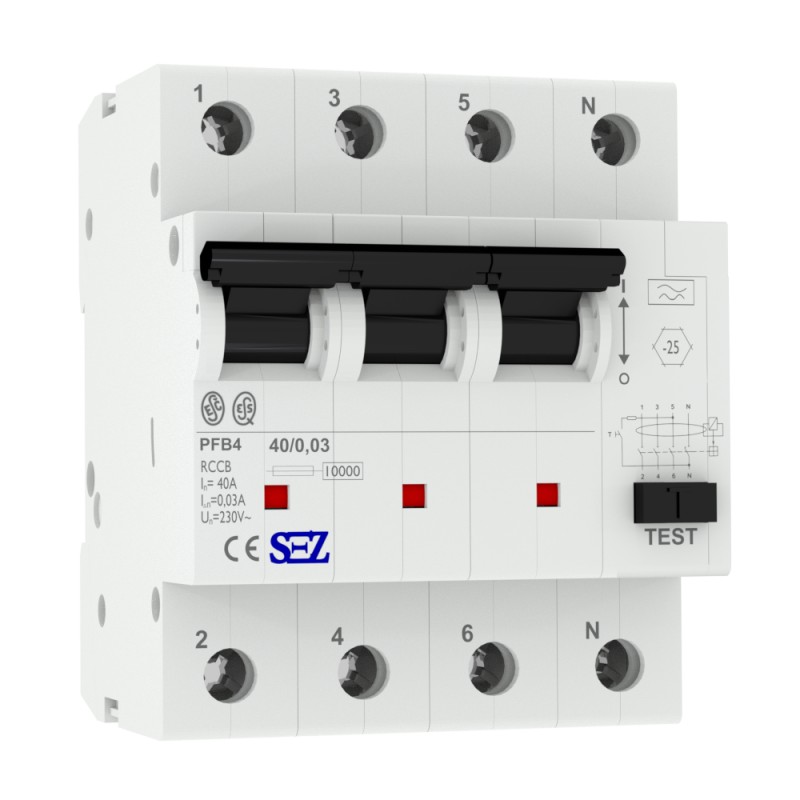 Fehlerstromschutzschalter 40A 30mA FI-Schalter Typ A 10kA VDE Siemens 0126 