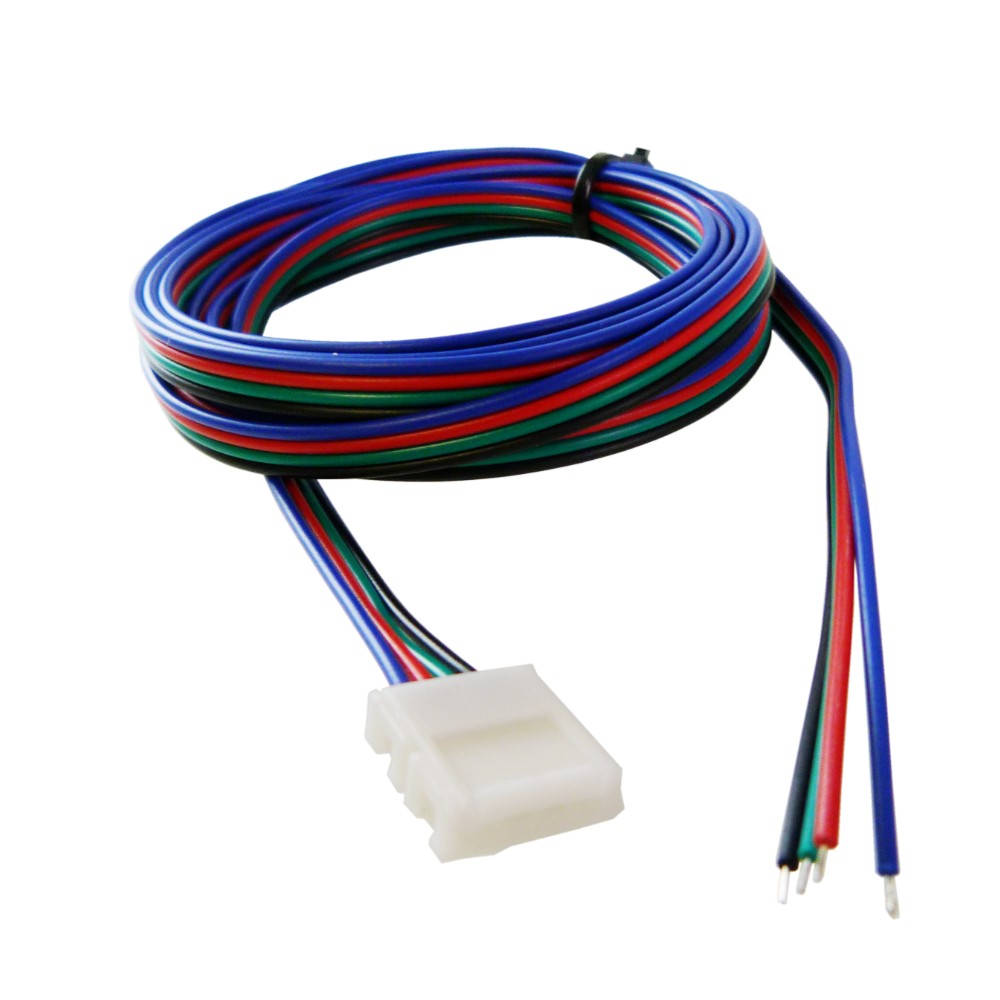 RGB Verbinder mit 100cm Kabel für 10mm LED RGB Streifen; Clip-Verbinder; RGB Verlängerung