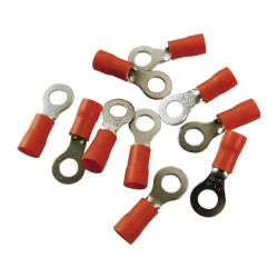 10Stk Ringkabelschuhe Quetschkabelschuhe Ringösen 5mm rot MSZ0,5-1,5mm2 MSZ-1,5/5