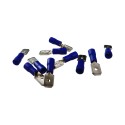 10Stk Flachsteckhülsen Kabelschuhe AS2 6,3 x 8 Blau 1,5-2,5mm²