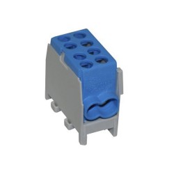 Verteilerblock 1,5-25mm2 f. Al/Cu 1P TH35 FVK-25-1/2 blau