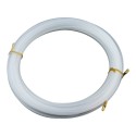10m Einziehband mit Suchfeder Weiß Plastikfiziert Flexibel Elektrik Draht Kabel Anzieher 1.310 M-L 1534
