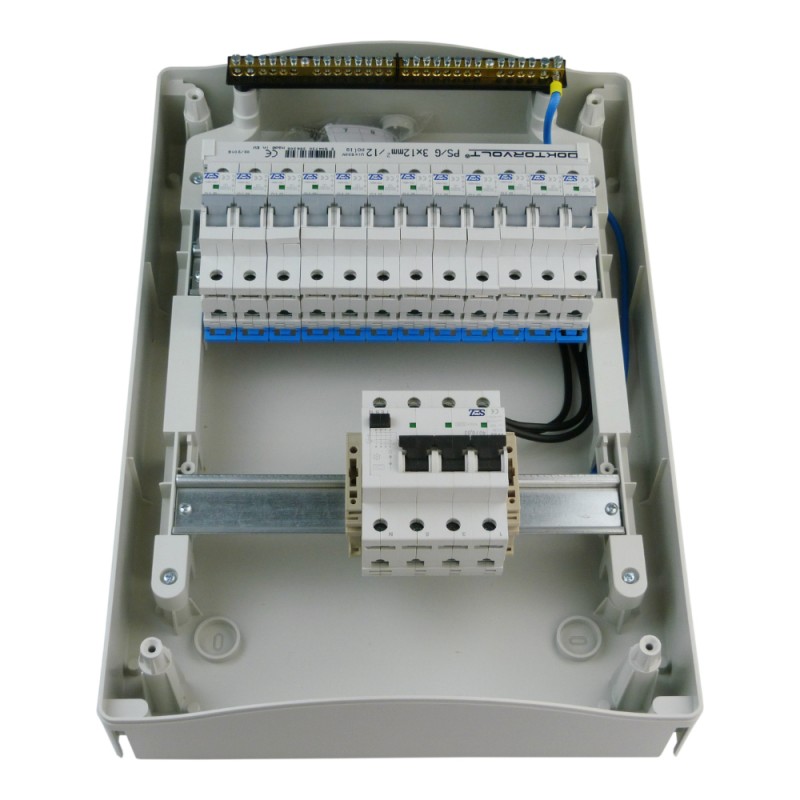 Sicherungskasten Verteilerkasten Kleinverteiler Aufputz IP30 1-reihig 4 Module 