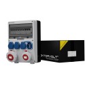 Stromverteiler TD-S/FI 32A 16A 4x230V IP54 franz/belg System Doktorvolt 2466