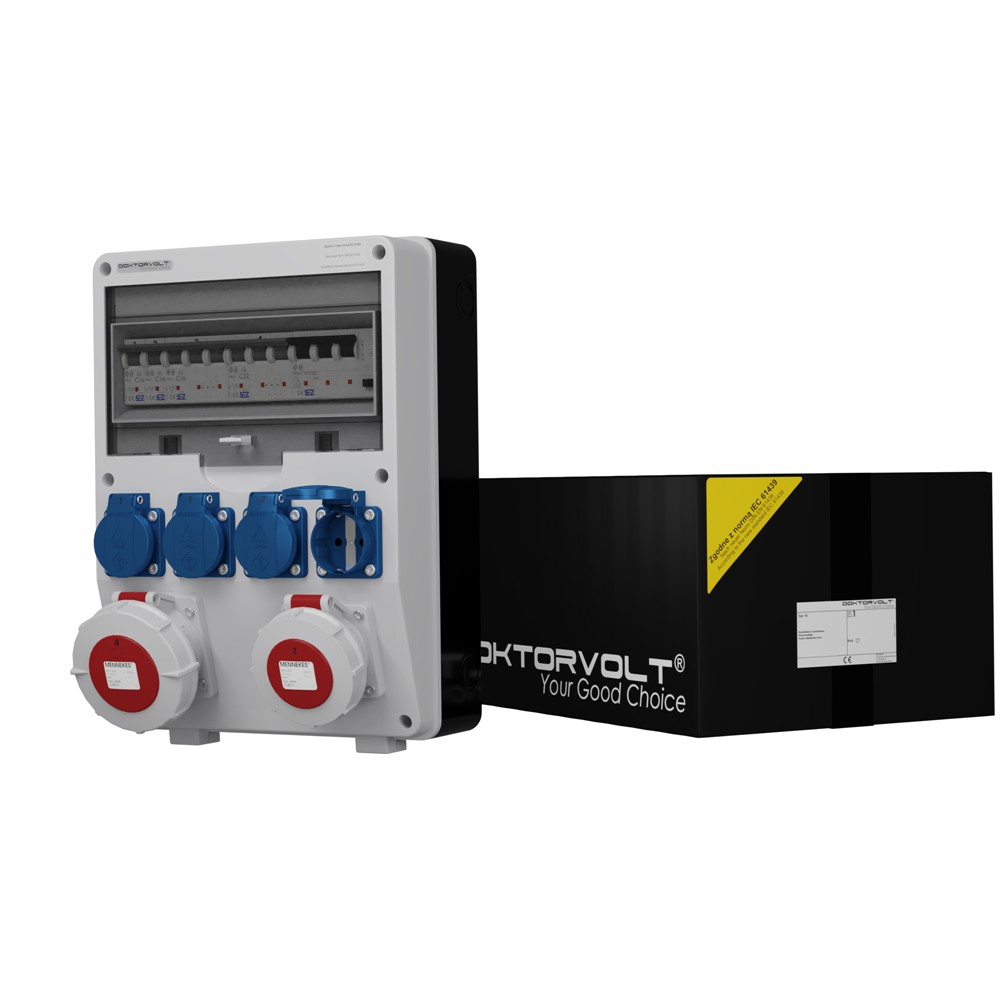 Stromverteiler TD-S/FI 1x16A 1x32A 4x230