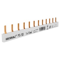 1P Phasenschiene Stift 12-polig 10mm² PS/SB Schiene Sammelschiene 63A DV 9443