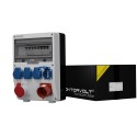 Stromverteiler TD-S/FI 1x16A 4x230V mit 32A Anbaustecker Doktorvolt 2534