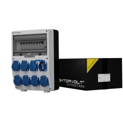 Stromverteiler TD-S/FI 8x230V franz/belg System Fi-Schalter 25A 30mA Doktorvolt® 0373