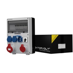 Stromverteiler TD-S 32A 16A 3x230V Nockenschalter 0-1 Doktorvolt® 0281