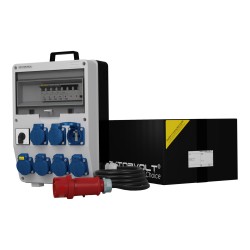 Stromverteiler TD-S/FI 7x230V franz System SKH Schalter 0-1 Kabel 5x2,5mm2 Doktorvolt® 0427
