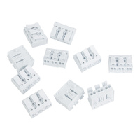 10 Stück Lüsterklemmen Leuchtenklemme 3-polig mit Hebel 0.75-2.5mm2 450V VDE DGN 10-DG238-10.0-03P