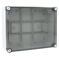 Abzweigkasten 240x190x90 mm Aufputz Abzweigdose Verbindungsdose hermetische Industriegehäuse 010.A.PK.VO M-L 010.A.PK.V0