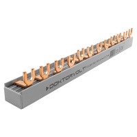 Phasenschiene 4P Gabel 12-polig 16mm2 PS/G Schiene Sammelschiene 125A DV-2831-PSG