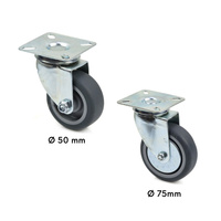 Lenkrolle PP TPR Ø50mm Ø75 mm G71510