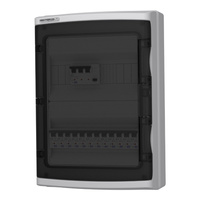 Feuchtraumverteiler bestückt HI-S/FI IP65 Aufputz Sicherungskasten DV-9122-HI