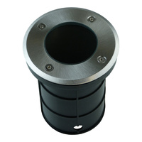 Bodeneinbaustrahler GU10 50W IP67 rund chrom Bodenstrahler Bodeneinbauleuchte Gartenleuchte Ohne Birne ALFA-O GTV ON-ALFAOGU10-06