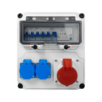 Baustromverteiler 2x16A 230V Schuko 1x16A CEE IP44 Stromverteiler BALS BL89010