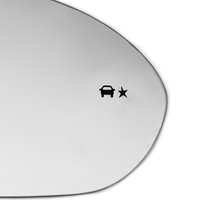Außenspiegel Spiegelglas Rechts für OPEL INSIGNIA B 2017-2024 Beifahrerseite mit Totwinkelassistent 315788126040