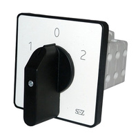 SEZ Nockenschalter 3P 63A 1-0-2 500V mit Griff Generator S63 JD 2203 C6