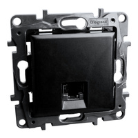 Computersteckdose RJ45 CAT6A STP schwarz Niloe Step 863569