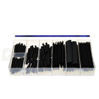 Schrumpfschlauch-Set 127 Stück schwarz G02924