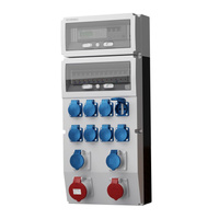 Stromverteiler eXT-S/FI 32A 16A 2x16A Camping 8x230V + 3Phasige MID Stromzähler DV-0786-D