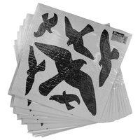 Vogelabwehr Bradas Vogelschutz Fensteraufkleber groß 6X10 Bogen 60 Stück CTRL-BR002