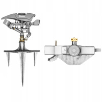 Kreisregner 598m² mit Metallerdspieß Impulsregner Sprenger Regner TRITON XL WHITE LINE Bradas WL-Z33