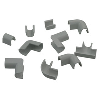 Cablefix Inofix Verbindungen Eck-und T-Stücke für 2201 Kanal 8x7 mm grau 3210-7