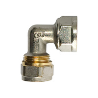 Installationsverbinder Klemmanschluss 16x2 Diamond Klemmringverschraubung für Mehrschichtrohre Bogen FTN-005.1/2X16.KOL-D