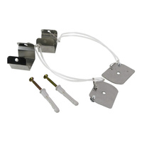 Seil Abhängung Acrylseil 15cm Deckenbefestigung Standard für LED-Hängeleuchte QUALIS Bemko C27-QLS-ZMN-A