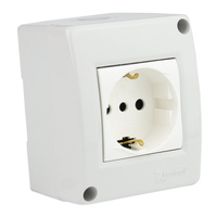 Aufputz Steckdose IP40 Schuko M-L 1470.D