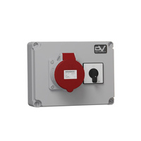 Wanddose WDD Stromverteiler 1x32A Nockenschalter 0-1 Doktorvolt® DV-2992-D