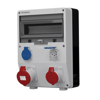 Stromverteiler TD 32A 16A 2x230V Schweizer System Doktorvolt DV-2220-CH