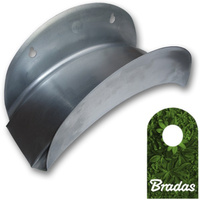 Wandschlauchhalter Schlauchhalter aus Metall silber für Gartenschlauch Bradas ECO-WF114